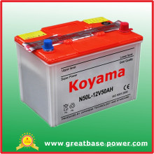 Dry Charged Car Battery -12V50ah-48d26r (48D26R 48D26L N50)